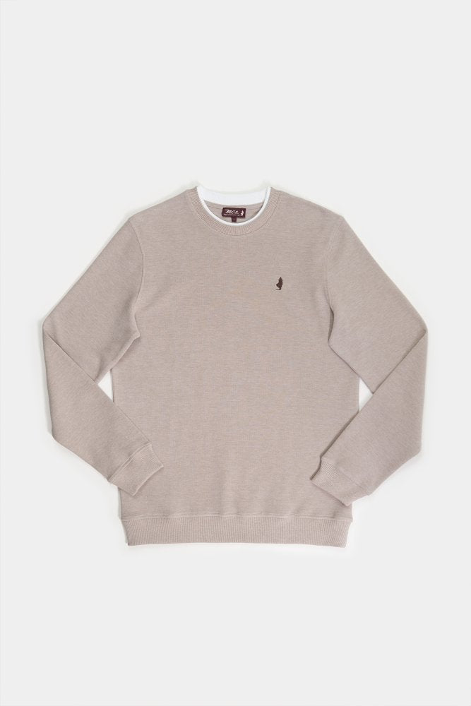 MCS Zachte sweater met gevoerde kraag