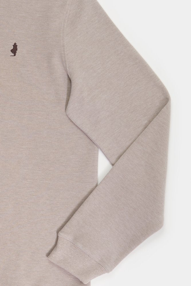 MCS Zachte sweater met gevoerde kraag