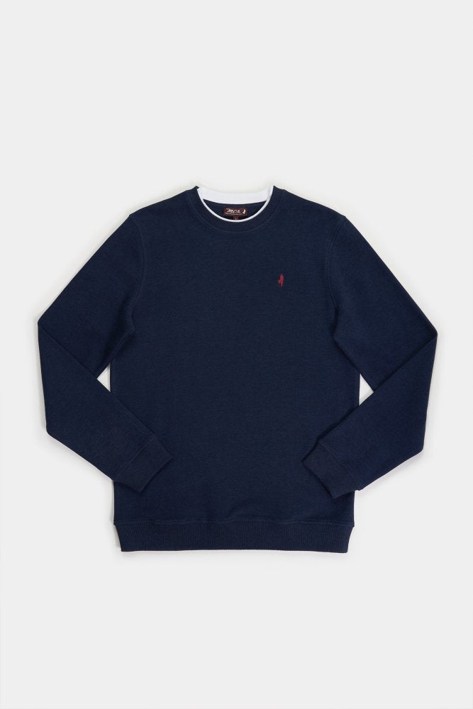 MCS Zachte sweater met gevoerde kraag