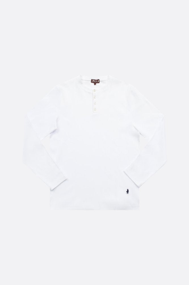MCS Effen T-shirt met lange mouwen en een Tunesische kraag.