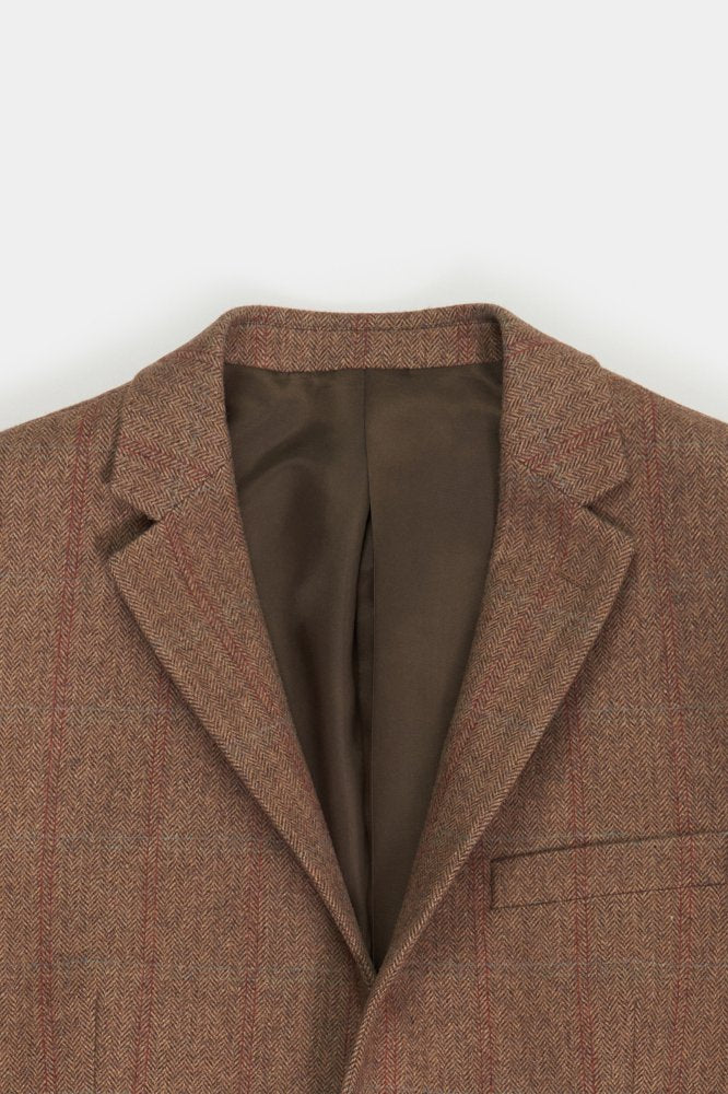 mcs Italiaanse blazer met visgraatpatroon