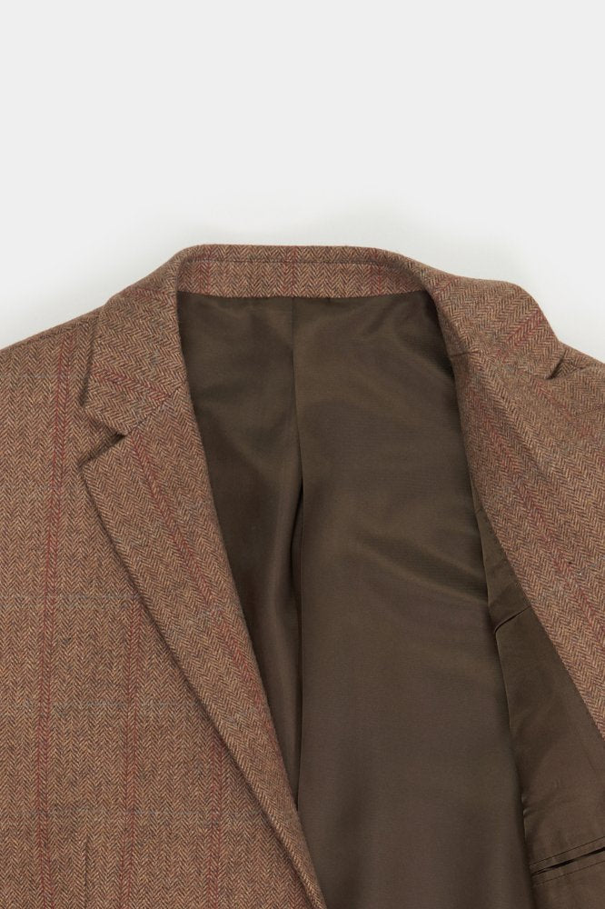 mcs Italiaanse blazer met visgraatpatroon