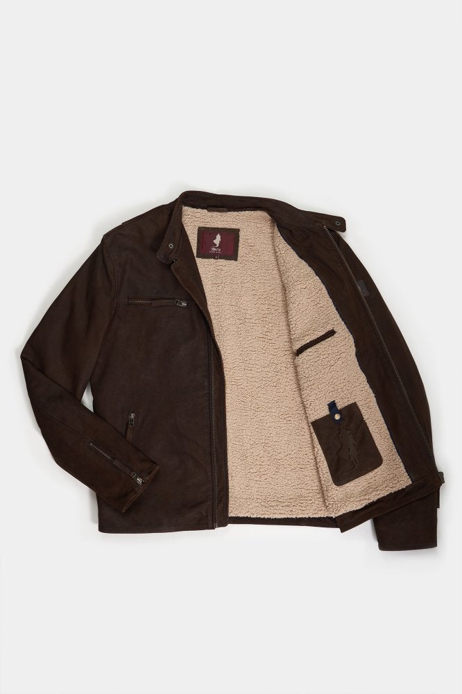 MCS Nubuck jas met sherpa voering