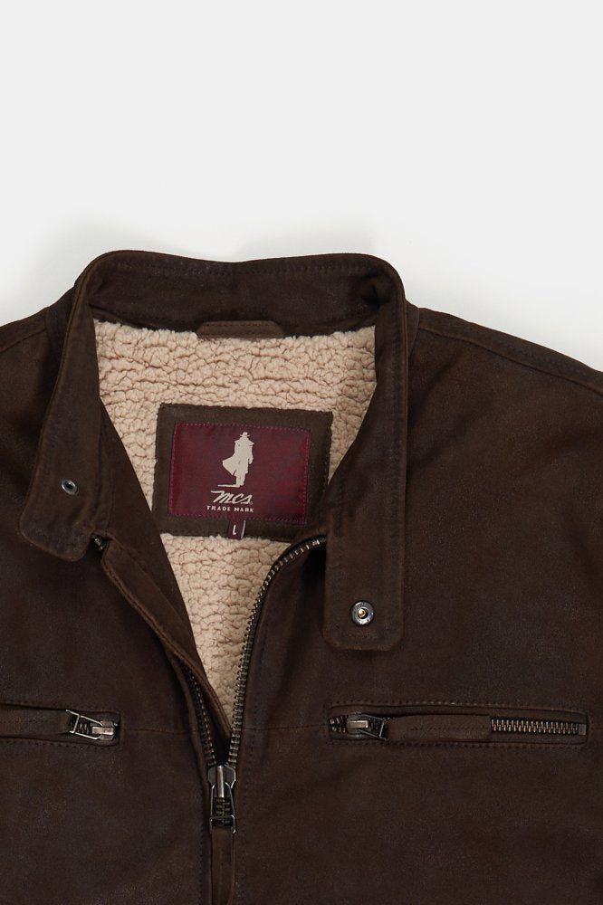 MCS Nubuck jas met sherpa voering