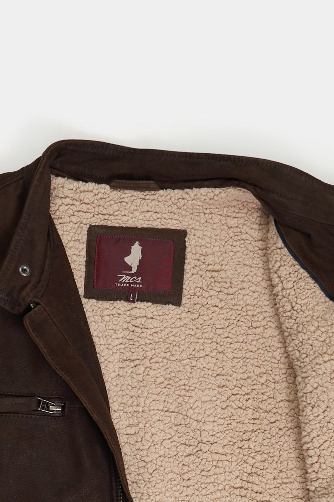 MCS Nubuck jas met sherpa voering