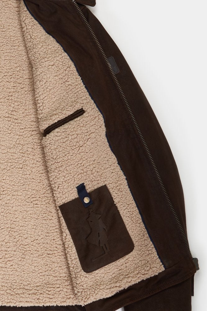 MCS Nubuck jas met sherpa voering