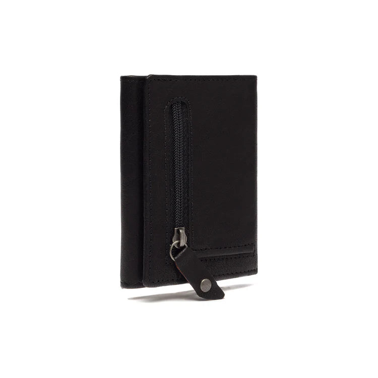 The Chesterfield brand Leather Card Holder Black Paris