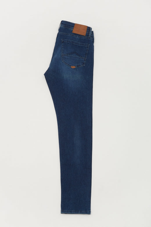 MCS taps toelopende jeans met stretch
