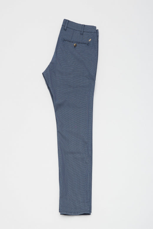 MCS Chino broek met microtekeningprint |
