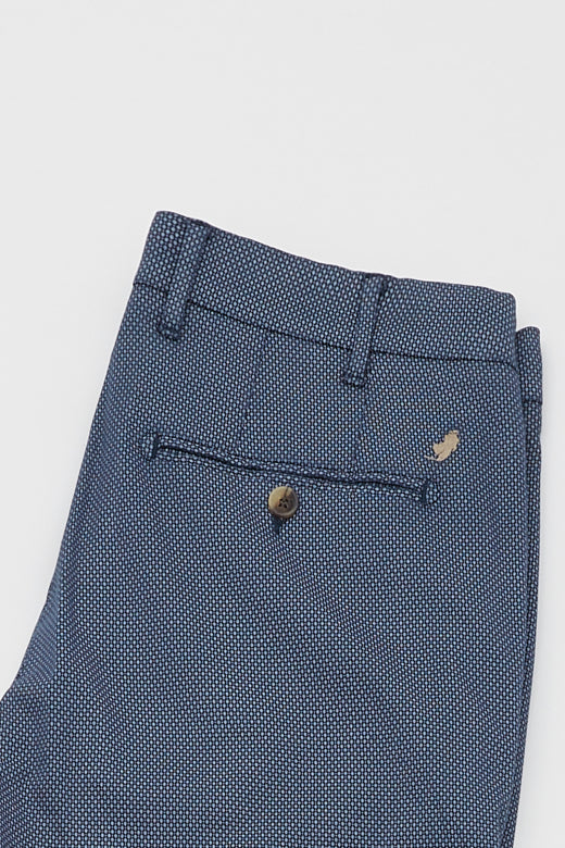 MCS Chino broek met microtekeningprint |