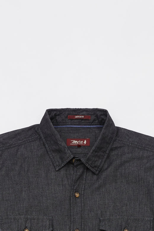 MCS Effen denim western overhemd