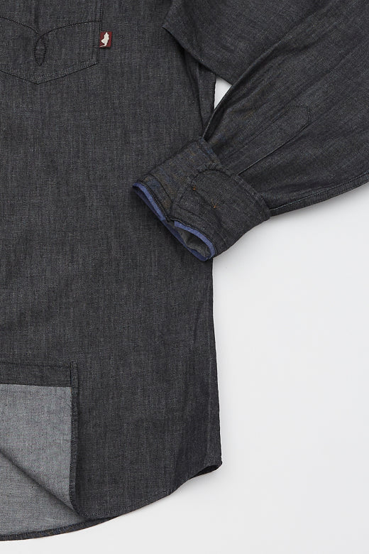 MCS Effen denim western overhemd