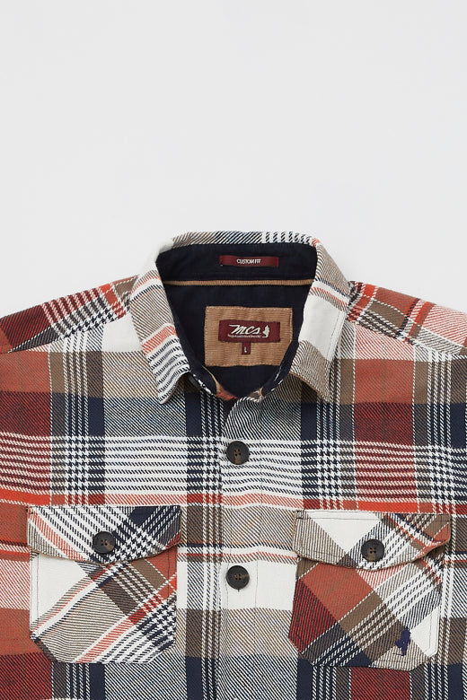 MCS Geruit fluweel overshirt