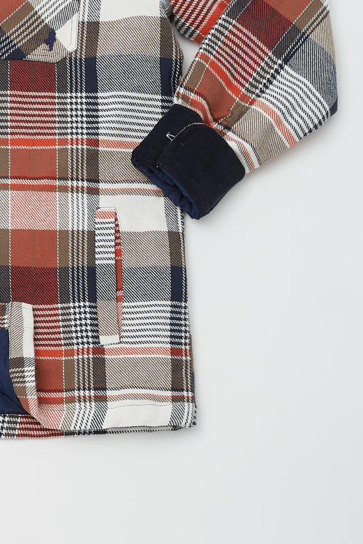 MCS Geruit fluweel overshirt