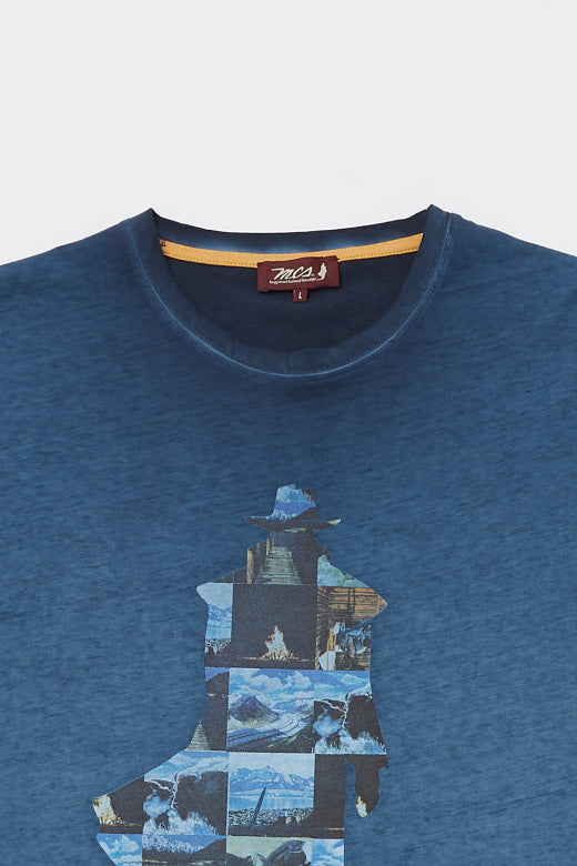 MCS Grafisch t-shirt met patchwork en fotoruiter
