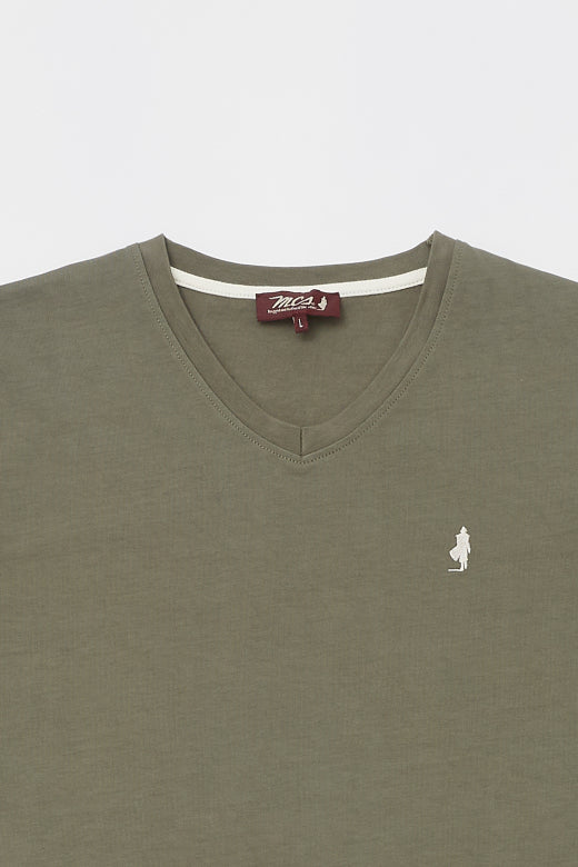 MCS Effen basic T-shirt met V-hals