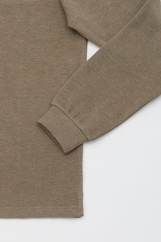 MCS Dik sweatshirt met lange mouwen en kraag met ritssluiting