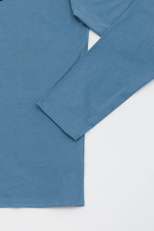 MCS T-shirt met lange mouwen en borduursel