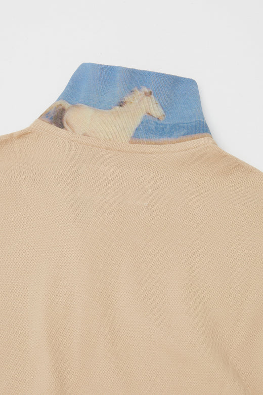 MCS Poloshirt met kraag fotoprint