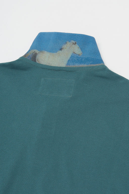MCS Poloshirt met kraag fotoprint