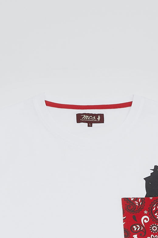 MCS T-shirt met bedrukte zakbandana
