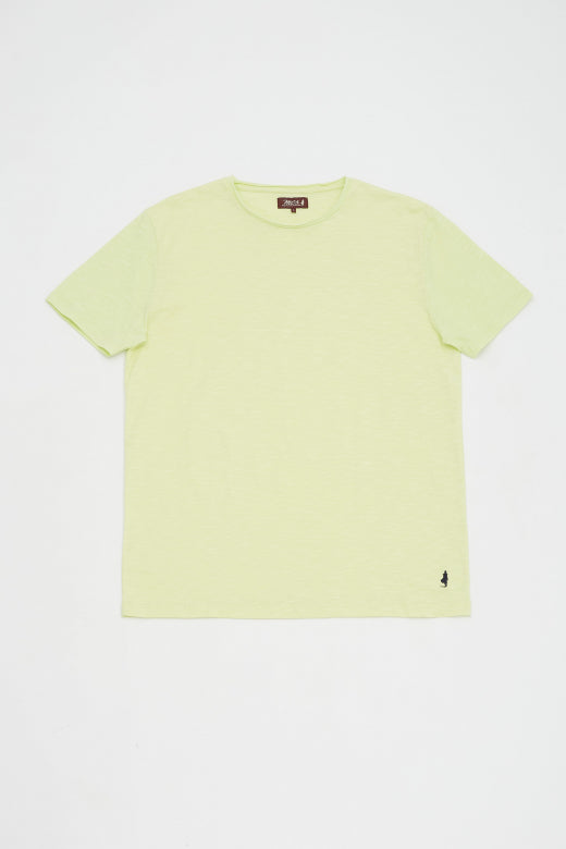 MCS Basic slub T-shirt met opgerolde kraag