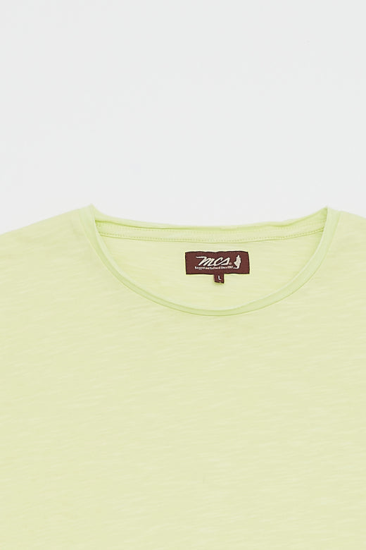 MCS Basic slub T-shirt met opgerolde kraag