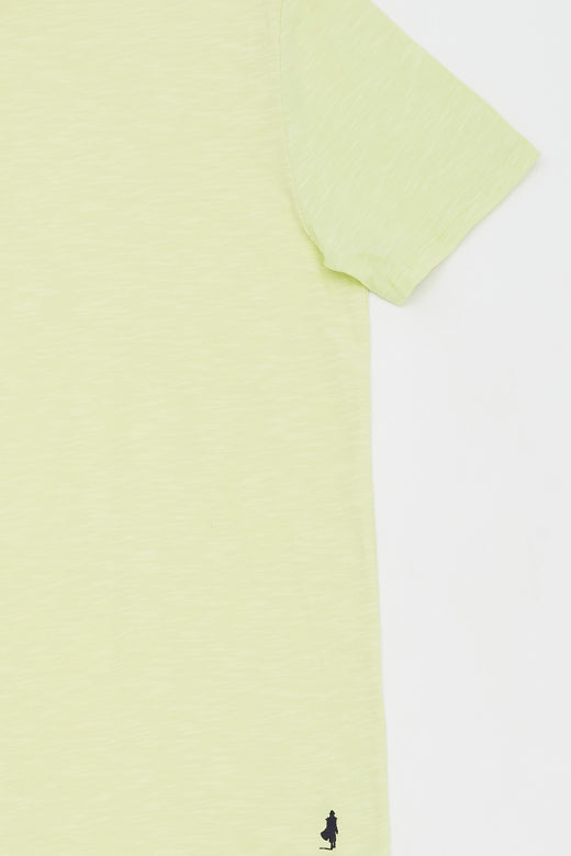MCS Basic slub T-shirt met opgerolde kraag