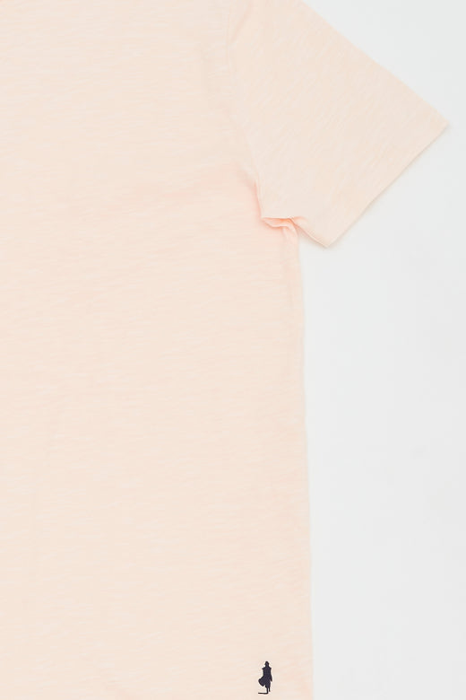 MCS Basic slub T-shirt met opgerolde kraag