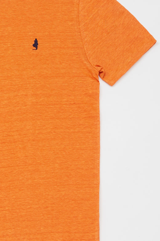 MCS Linnen T-shirt met V-hals