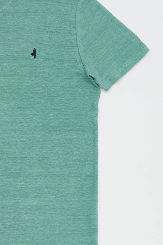 MCS Linnen T-shirt met V-hals