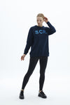 SCR Medra Sweater Oversized sweater- Grijs, Zwart, Donker Blauw