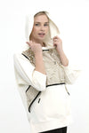 SCR Shosin Hoodie Oversized hoodie-Zwart- off White