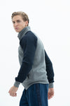SCR Lebo Sweatvest Hoodie met rits-grijs
