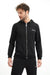 SCR Nedro Sweatvest Hoodie met zilveren logo-Zwart