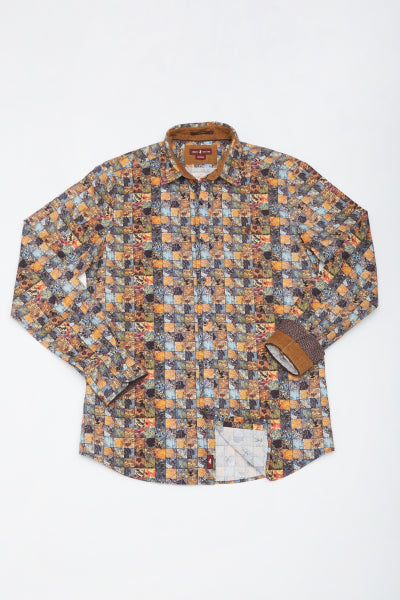 MCS Shirt met bladprintpatronen