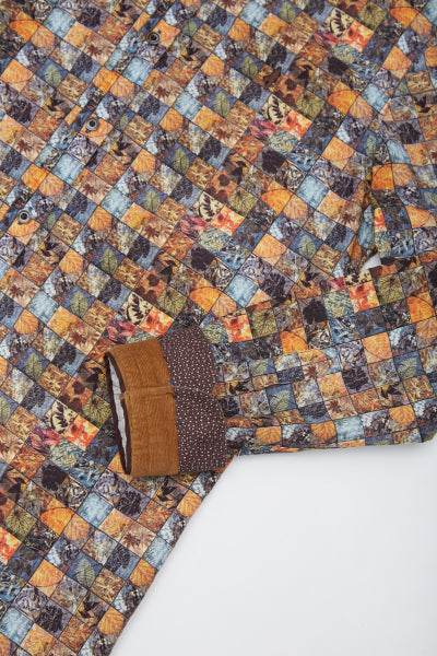 MCS Shirt met bladprintpatronen