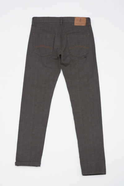 MCS 5-pocket geruite broek