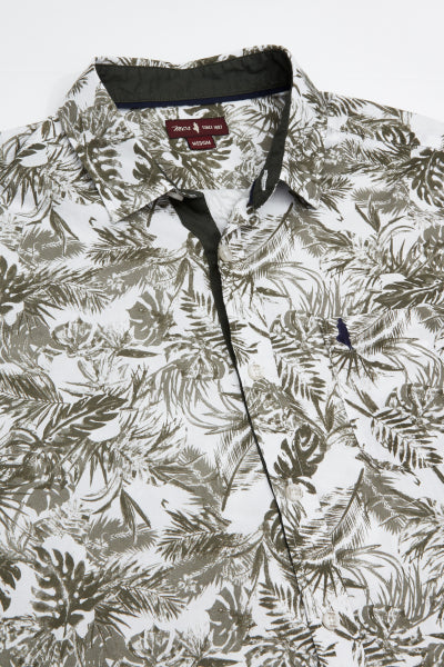 MCS Gebladerte shirt met lange mouwen en zak