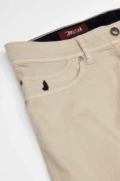 MCS 5-pocket stretch piqué broek