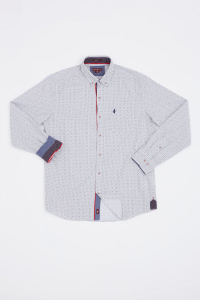 MCS Shirt met gestippeld micropatroon