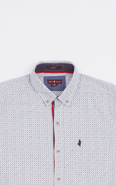 MCS Shirt met gestippeld micropatroon
