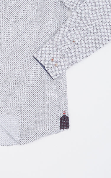 MCS Shirt met gestippeld micropatroon