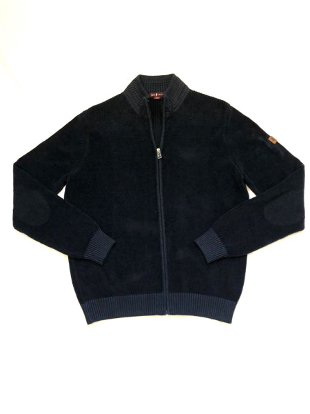 MCS Chenille gebreid vest met rits