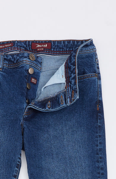 MCS Jeans recht model 301 jeans met knopen
