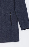 MCS Mantel jas met fluwelen details