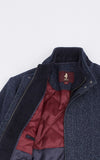 MCS Mantel jas met fluwelen details