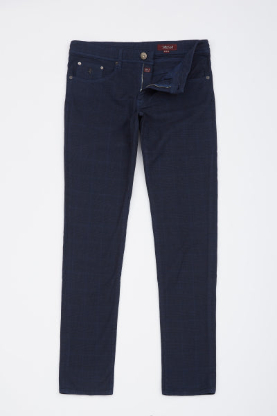 MCS Jeans 5-pocket Prince of Wales geruite broek