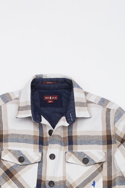 MCS Geruit gewatteerd overshirt