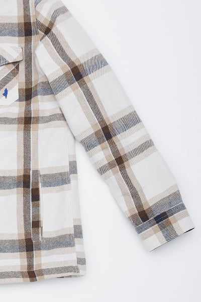 MCS Geruit gewatteerd overshirt